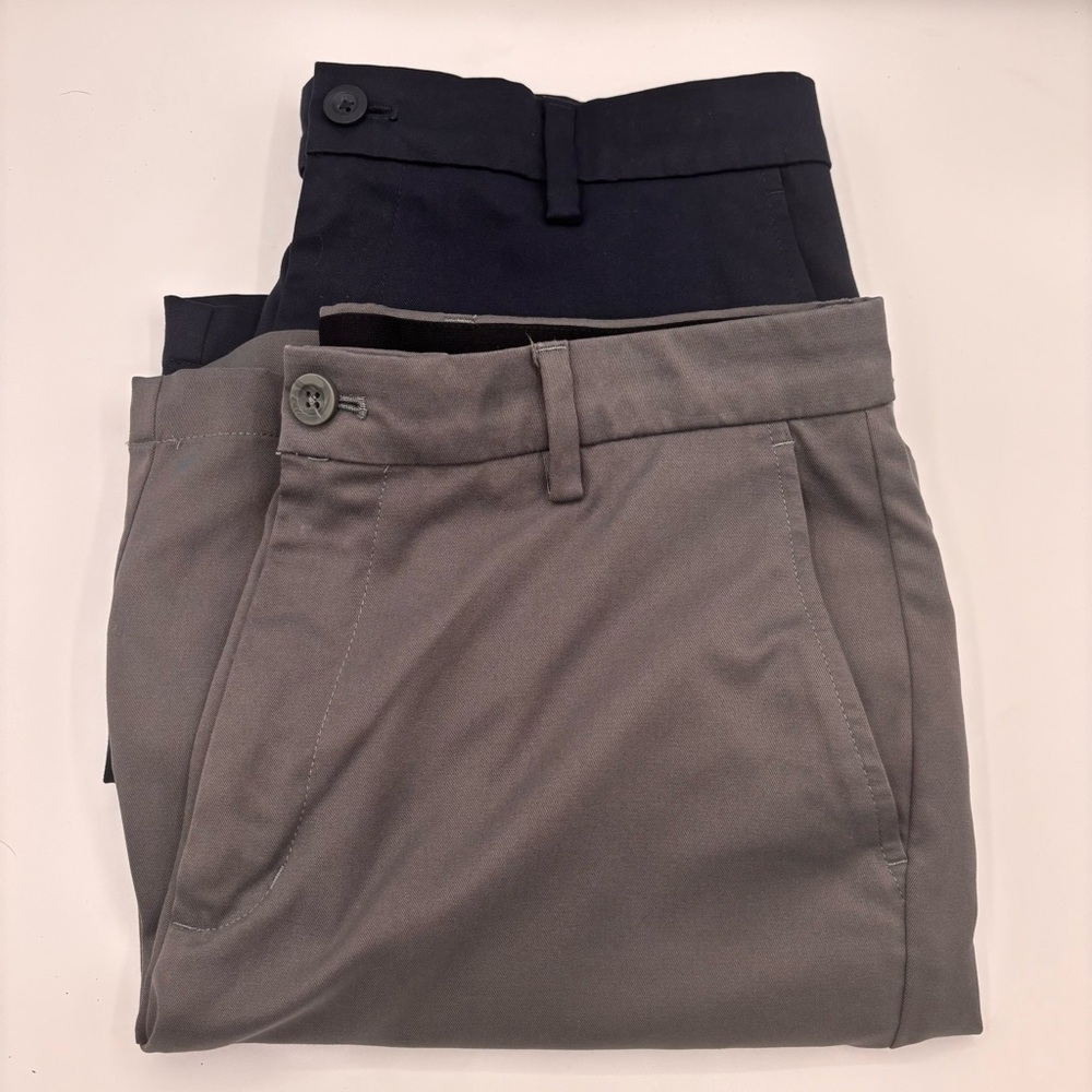 Amazon Essentials Men’s Shorts Classic Fit 9" Navy Blue Gray Cotton Casual 33